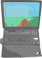 Technology - Rgesthuizen Notebook Computer clip art 
