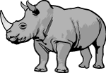 Rhino Vector Clip Art