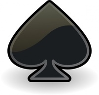 Objects - Rocket Emblem Spade clip art 