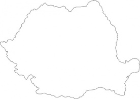 Romania Map Contour clip art Preview