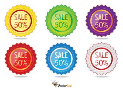 Sale Label Vectors