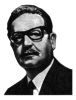 Salvador Allende Greyscale 56th President of the Senate of the Republic of Chile Preview
