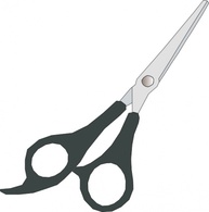 Scissors Cartoon Free Hair Grey Cut Cutting Sharp Blade Cloths Scissor