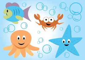 Animals - Sea Life Vector Cartoons 