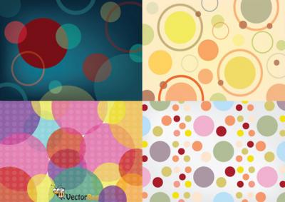 Seamless vector circle patterns Preview