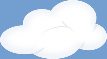 Set Cloud Blue Cartoon Clouds Sky Free Soft Weather