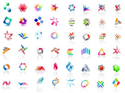 Set of Colorful Logotypes Preview
