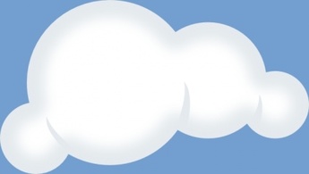 Set Of Soft Clouds clip art Preview