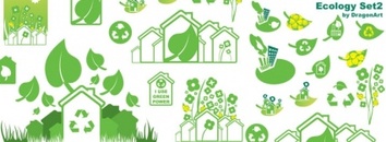 Set two of the ecology icons with 22 vector icons in set. Ready to use ...