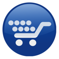 Icons - Shopping Cart Blue 