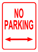 Signs & Symbols - Sign No Parking 