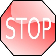 Sign Stop Icon Symbol Traffic Road Street Stopsign