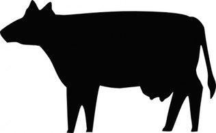 Silhouette - Silhouette Farm Cow Milk Beef Animal 