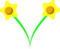Simple Plants Flower Daffodil Five Pettle Daff Plant Daffodils Preview