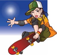 Skateboarding vector 7 Preview