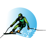 Skier Free Vector Graphics