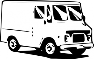 Transportation - Small Truck Usps Postal Service clip art 