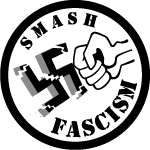 Smash Fascism Vector Sticker
