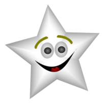 Objects - Smiling Star with Transparency 