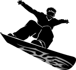 Snowboarder Vector Image Preview