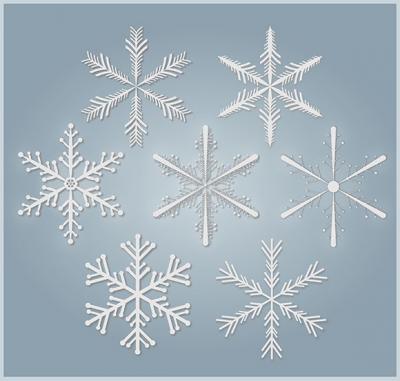 Snowflakes Free Vector Preview