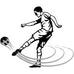 Soccer Volley Shot Vector Image