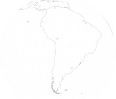 South America Viewed From Space clip art Preview
