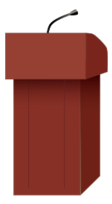 Speaker's podium