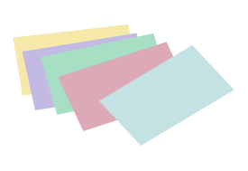 Stack of unlined colored index cards Preview