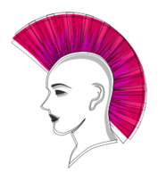 Stylised Punk Pink Mohawk Preview