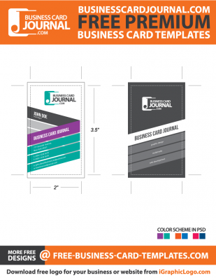 Stylish & Creative Vertical Business Card Template