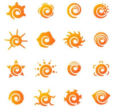Sun Logotype Elements Preview