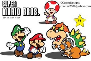 Super Mario Vector Pack Preview