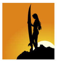 Surfer Silhouette Preview