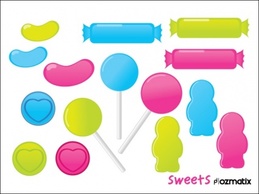 Sweets Vectors made by Ozmatix.com. Feel free to use these vectors any way you wish. Preview