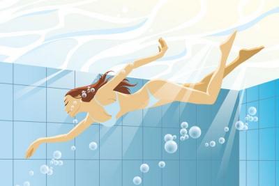 Sports - Swimming Woman Vector 
