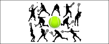 Tennis action figures in Pictures