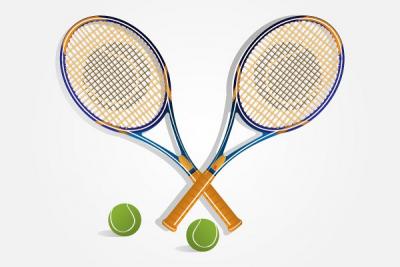 Tennis Rackets Vector Graphic Preview