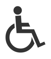 The Symbol of Disabled Man