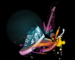 The Trend of Music Illustration Vector Material Preview