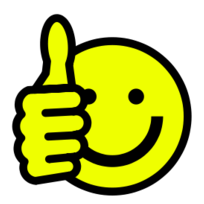 Objects - Thumbs up smiley 