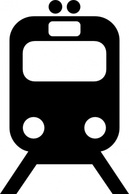 Transportation - Tram Train Subway Transportation Symbol clip art 
