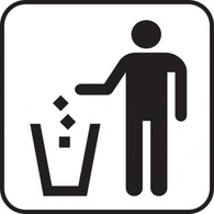 Objects - Trash Litter Box clip art 