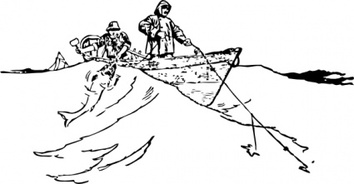 Trawling From A Boat clip art Preview