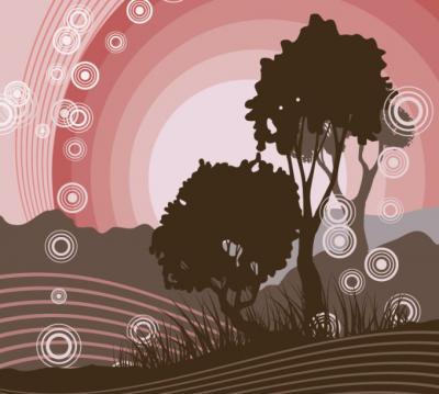 Tree Silhouette Vector Preview