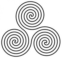 Triple Spiral Symbol clip art Preview