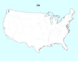 United States Map Vector Preview