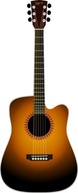 Unplugged Guitar clip art Preview