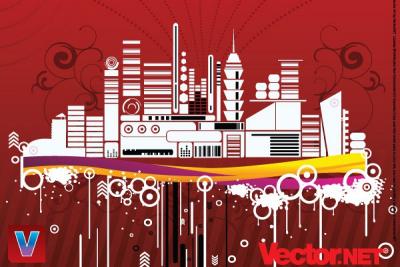Urban City Vector Illustration Preview