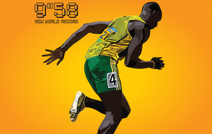 Sports - Usain Bolt New World Record 9.58 